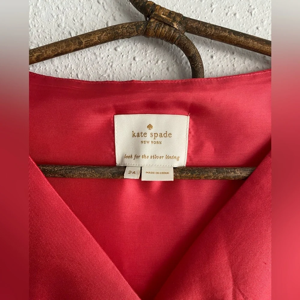 Kate Spade Mina Silk Blend Sheath Dress in Watermelon - Picture 5 of 8